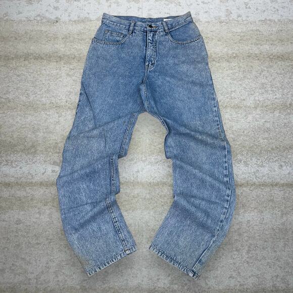 Vintage Johnathan G Jeans Light Wash Denim Relaxed Fit Tapered Leg 90s - Picture 2 of 4